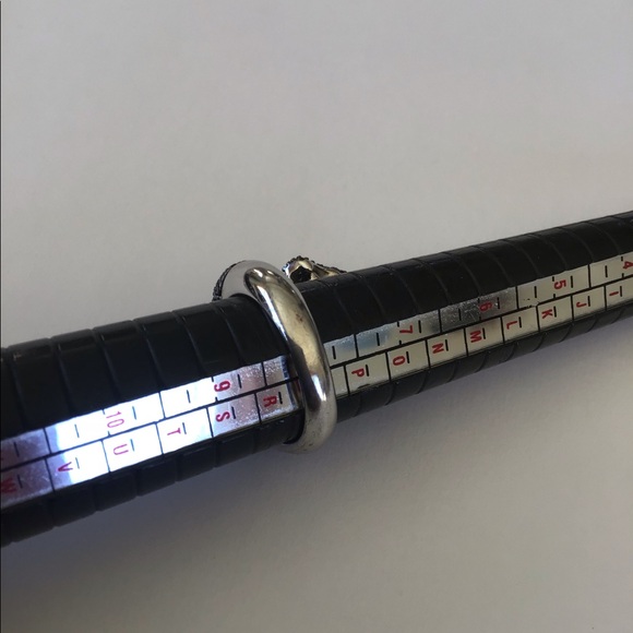 Carol Brodie Black Spinel Ruby Eye Snake Ring 8 - Picture 9 of 11